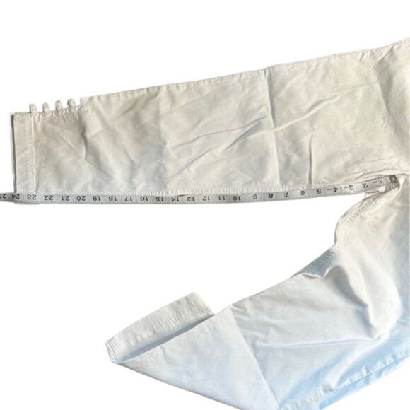 Soft Surroundings Super Stretch Lattice Ankle Pants in White - Picture 6 of 7